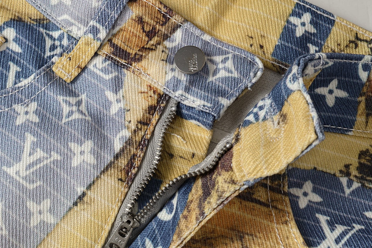 Patchwork Embroidered Jeans