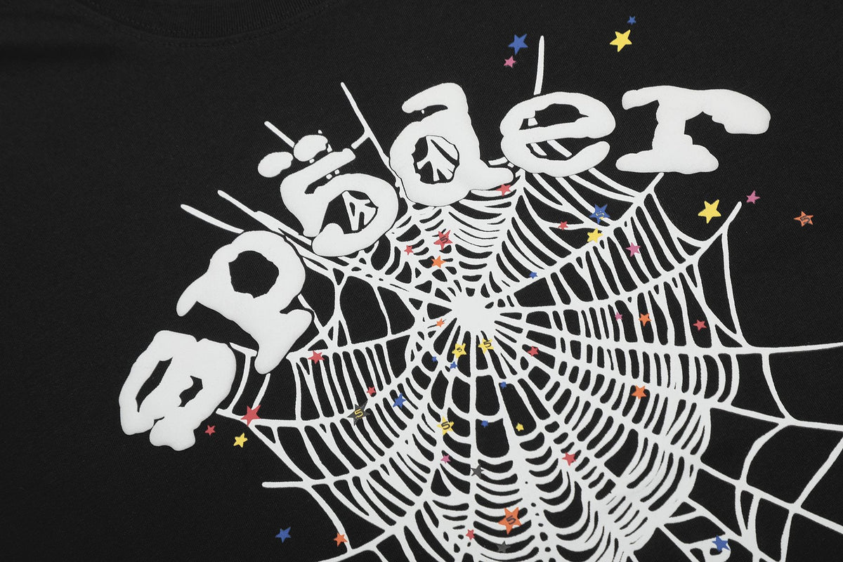 Sp5der Spiderweb Graphic Short-Sleeve T-Shirt